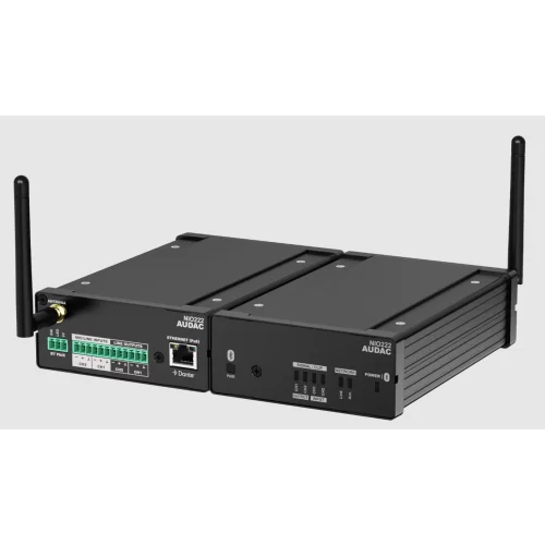 Audac NIO222 Интерфейс Dante/AES67, 2х2, Bluetooth