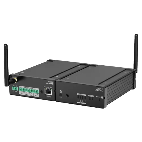 Audac NIO240 Интерфейс Dante/AES67, 4х0, Bluetooth