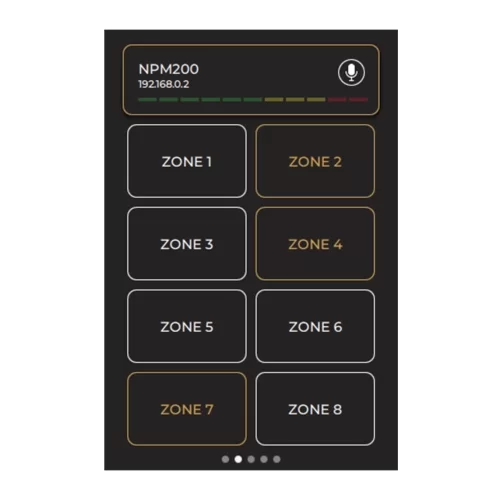 Audac NPM200 Пейджинговая консоль с сенсорным экраном, Dante/AES67, питание POE