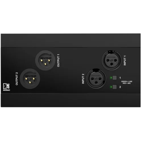 Audac NWP222/B Настенная панель, Bluetooth, Dante/AES67