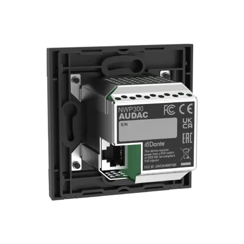 Audac NWP300/W Настенная панель, Bluetooth, Dante/AES67