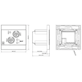Audac NWP320/W Настенная панель, Bluetooth, Dante/AES67