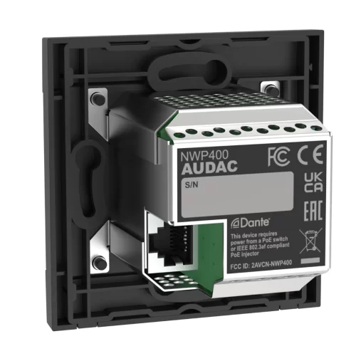 Audac NWP400/W Настенная панель, Bluetooth, Dante/AES67