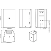 Audac VEXO115A/B Активная АС, 750 Вт., 15"