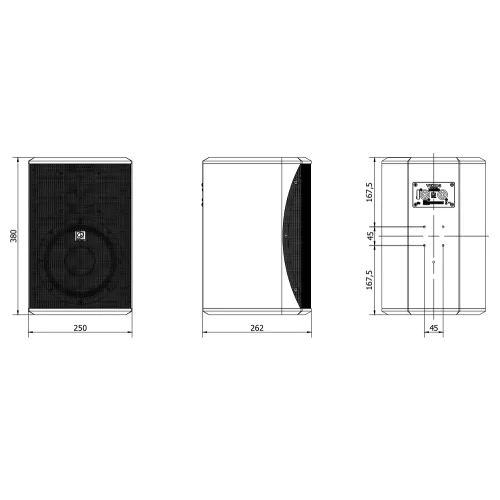 Audac VEXO8/W Пассивная АС, 175 Вт., 8"