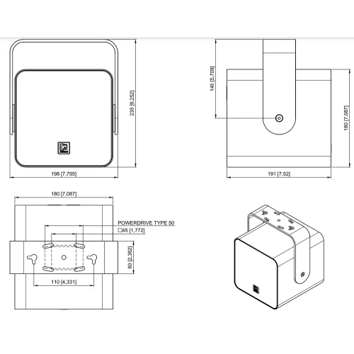 Audac VIRO5/B Пассивная АС, 60 Вт.- 8 Ом., 5,25", IP55