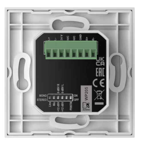 Audac WP210/W Настенная панель подключения