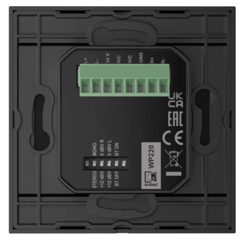 Audac WP220/B Настенная панель подключения Bluetooth