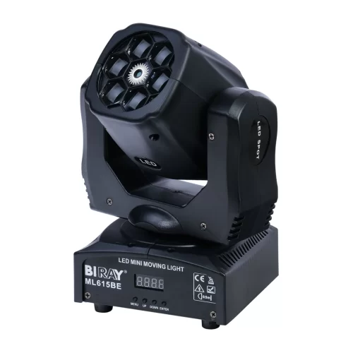 Bi Ray ML615BE Вращающаяся голова Wash, 6х12 Вт., RGBW + лазер