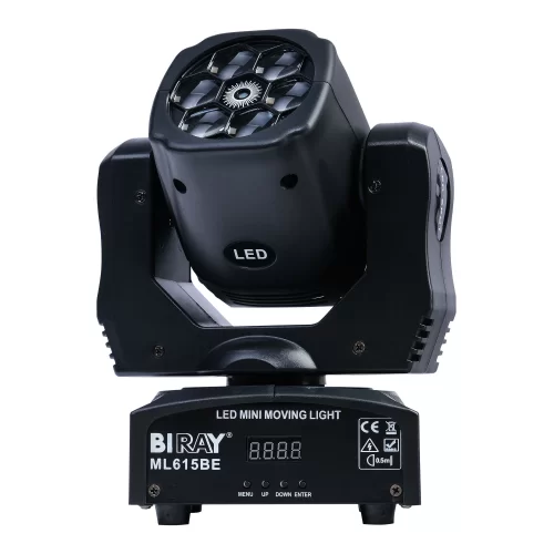 Bi Ray ML615BE Вращающаяся голова Wash, 6х12 Вт., RGBW + лазер