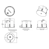 Biamp DX-IC10-W Встраиваемая АС, 50/100/200 Вт.-100 В; 200 Вт. - 8 Ом., 10"