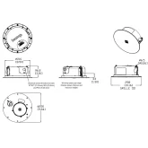 Biamp DX-IC4LP-W Встраиваемая АС, 7,5/15/30 Вт.-100 В; 60 Вт. - 8 Ом., 4,5"