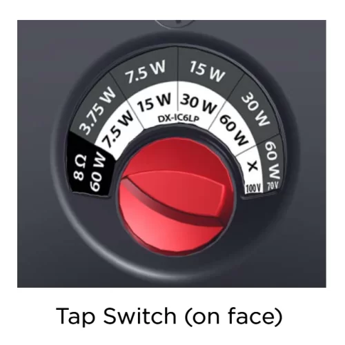 Biamp DX-IC6LP-W White Встраиваемая АС, 60 Вт., 8 Ом./100В, 6"