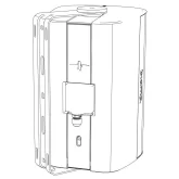 Biamp EX-S6-UB-B Настенная АС, 20/40/80 Вт.-100 В; 200 Вт. - 8 Ом., 6,5", IP54