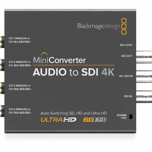 Blackmagic Mini Converter - Audio to SDI 4K Конвертер