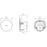 Bose DesignMax DM5C White Встраиваемая АС, 6/12/25/50 Вт., 70/100 В, 5,25", пара
