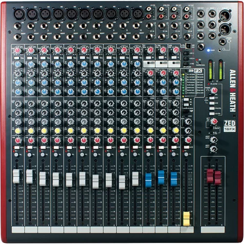 Allen & Heath ZED-16FX  (ZED16FX) 16-канальный аналоговый микшер, FX