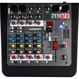 Allen & Heath ZED-6FX (ZED6FX) 6-канальный аналоговый микшер, FX