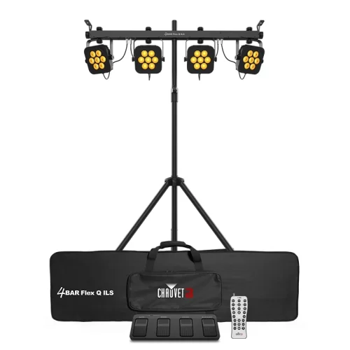 Chauvet-DJ 4BAR Flex Q ILS Комплект светодиодных прожекторов, 4 прожектора Q7 (7x3,5W RGBA)