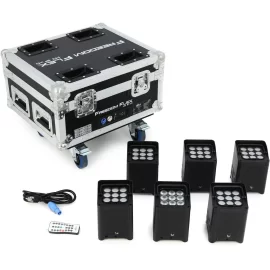 Chauvet-DJ Freedom Flex H9 IP X6 Комплект из 6 светодиодных аккумуляторных прожекторов в кейсе, IP 65