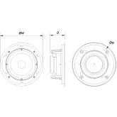 DAS Audio DECO-6 Потолочная АС, 8 Ом., 40 Вт., 6,25"