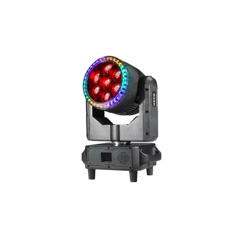 Dialighting IW 7-40 B.Ring IP65 Вращающаяся голова Wash, Beam, 7х40 Вт., RGBW, LED-кольцо, IP65