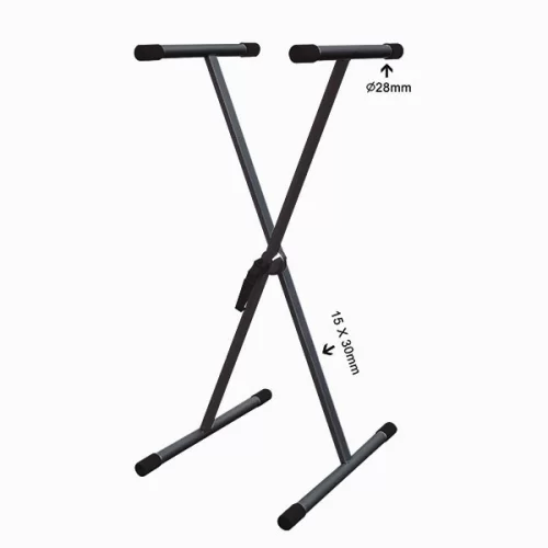 ECO KS016 Black Облегченная клавишная стойка"X"- типа