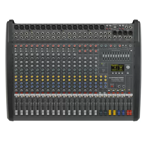 Dynacord Powermate 1600-3 Активный микшерный пульт, 20 каналов, FX, EQ, 2x1250 Вт., 4 Ом.