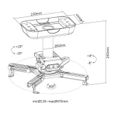 Exell EXi-P4500 Кронштейн потолочный для проектора