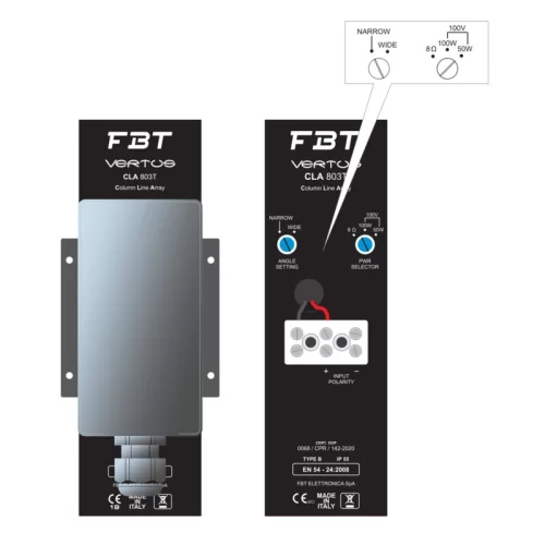 FBT Vertus CLA 803TW Пассивная звуковая колонна, 240 Вт. - 8 Ом.; 120 Вт. - 100 В, 8х3", IP55