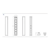 FDB Audio K4 Пассивная звуковая колонна, 200 Вт., 6х4"
