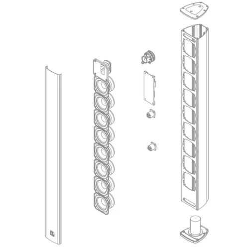 FDB Audio K4 Пассивная звуковая колонна, 200 Вт., 6х4"