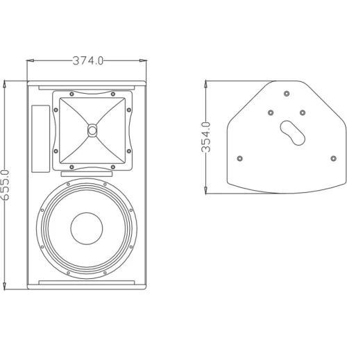 FDB Audio LH12II Пассивная АС, 300 Вт., 12"