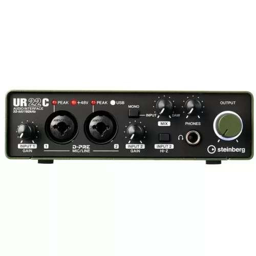 Steinberg UR22C Green Аудиоинтерфейс USB, 2x2