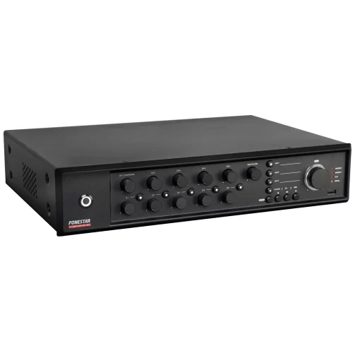 Fonestar MAX-360Z Трансляционный микшер-усилитель, 360 Вт., MP3, FM, 5 зон