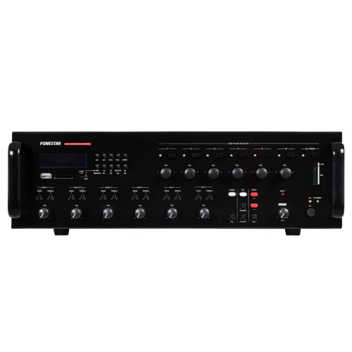 Fonestar MPZ-6480RGU Трансляционный микшер-усилитель, 400 Вт., MP3, 6 зон