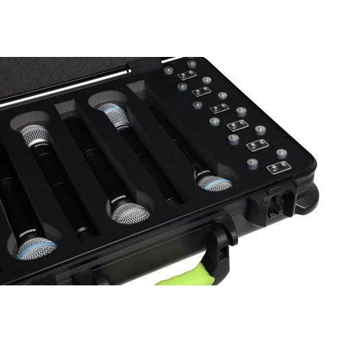 Gator SH-MICCASEW06 Пластиковый кейс для переноски 6 беспроводных микрофонов