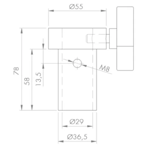GUIL ADT-22 Универсальный адаптер с Ø35 мм на Ø28 мм