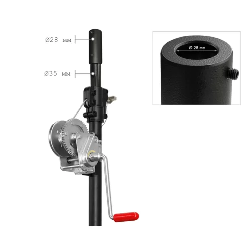 GUIL ADT-24 Универсальный адаптер с Ø35 мм на Ø28 мм