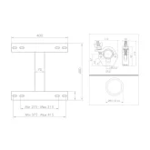 GUIL ADT-30 Адаптер Ø35 для установки ферм 290-400 мм