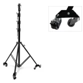 GUIL FC-03/R Стойка телескопическая на колёсах для прожектора, высота 1,78 - 5,06 м