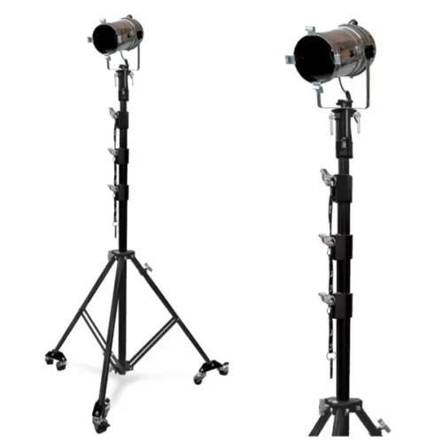 GUIL FC-03/R Стойка телескопическая на колёсах для прожектора, высота 1,78 - 5,06 м