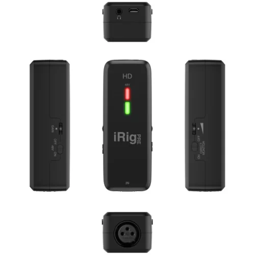 IK Multimedia iRig Pre HD Микрофонный предусилитель, аудиоинтерфейс USB, 1x0