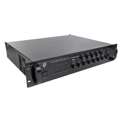 Intrend ITMXAMP-350MTZ Трансляционный микшер-усилитель, 350 Вт., MP3, FM, Bluetooth, 5 зон