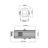 JEG 1540 LED FOLLOW SPOT 350 Прожектор следящего света, 350 Вт.