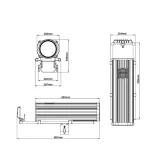 JEG 1543E LED FOLLOW SPOT 350 Прожектор следящего света, 350 Вт.