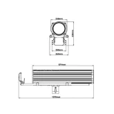JEG 1650E LED FOLLOW SPOT 600E Прожектор следящего света, 600 Вт.