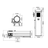 JEG 2200 LED FOLLOW SPOT 1000L Прожектор следящего света, 1000 Вт.