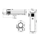 JEG 2200E LED FOLLOW SPOT 1000L Прожектор следящего света, 1000 Вт.