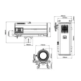 JEG 2300 LED FOLLOW SPOT 1000S Прожектор следящего света, 1000 Вт.
